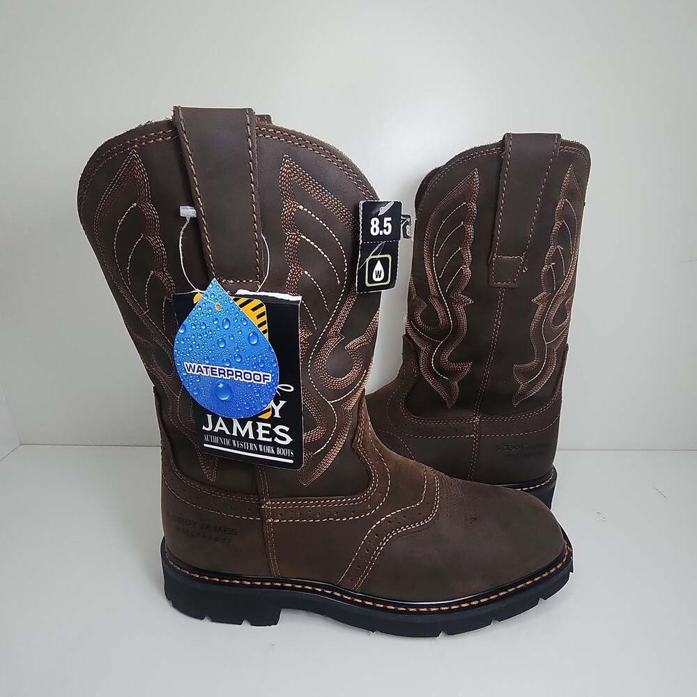 Cody James Waterproof Work Boots Men Size 8.5D